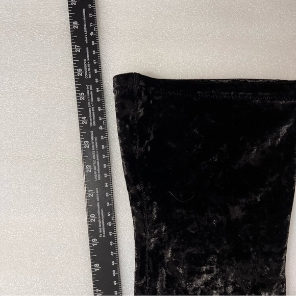 Carlos Santana Black Velvet Rumor Over the Knee Boot Thigh High Size 9 - Picture 7 of 8